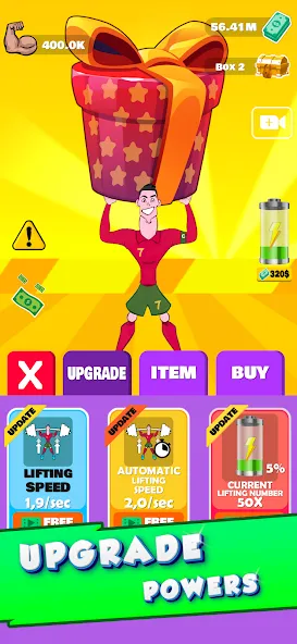 Скачать Lifting Ronaldo [MOD: безлимитные деньги и новые уровни] на телефон — скриншот 2