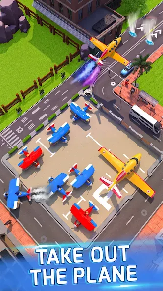 Runway Parking Jam [MOD: безлимитные деньги и подсказки] (Бесплатно / APK) — скриншот 2
