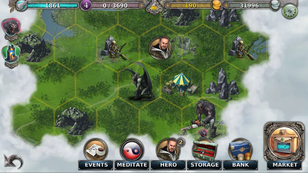 Gunspell - Match 3 Puzzle RPG [MOD: безлимитные ресурсы и усиленная магия] — Скачать бесплатно (APK) — скриншот 4