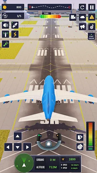 Скачать Airplane Game Flight Simulator [MOD: бесконечное топливо и все самолёты] на телефон — скриншот 2