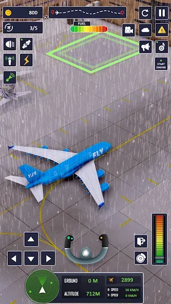Скачать Airplane Game Flight Simulator [MOD: бесконечное топливо и все самолёты] на телефон — скриншот 3