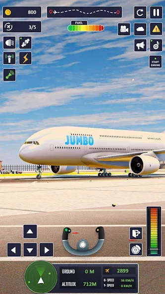 Скачать Airplane Game Flight Simulator [MOD: бесконечное топливо и все самолёты] на телефон — скриншот 4