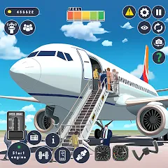 Скачать Airplane Game Flight Simulator [MOD: бесконечное топливо и все самолёты] на телефон