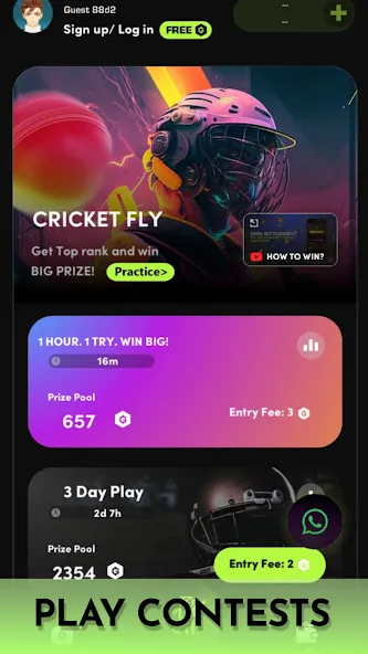 Cricket Fly x Gamifly [MOD: безлимитные монеты и открытые уровни] на Андроид — скриншот 5