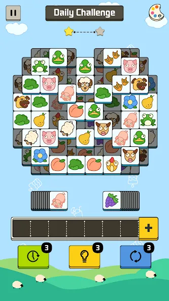 Взломанная Sheep N Sheep: Daily Challenge [MOD: безлимитные подсказки и жизни] на Андроид — скриншот 3