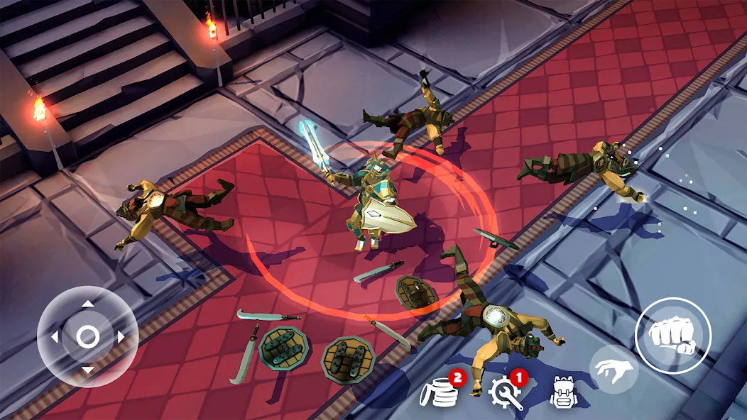 Polygon Fantasy: Action RPG [MOD: безлимитные ресурсы и усиленная экипировка] (Бесплатно / APK) — скриншот 2