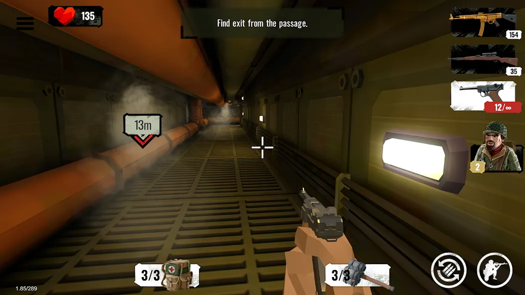 World War Polygon: WW2 shooter [MOD: безлимитные патроны и здоровье] на Андроид — скриншот 1