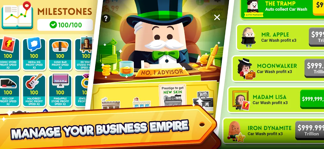 Скачать Cash, Inc. Fame & Fortune Game [MOD: безлимитные деньги и открыты улучшения] на телефон — скриншот 4