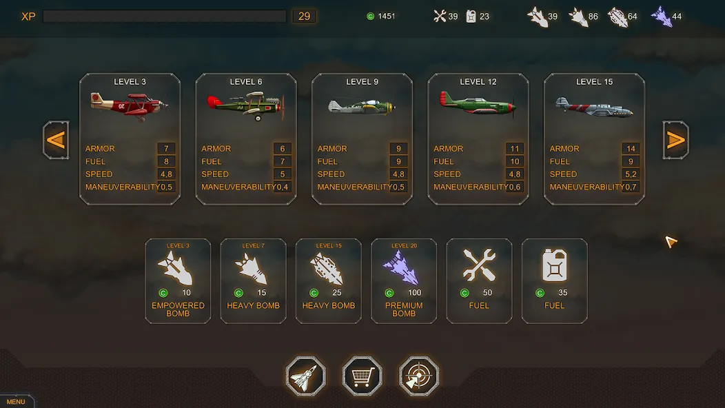 Aircraft Evolution [MOD: безлимитные деньги и топливо] последняя версия — скриншот 5