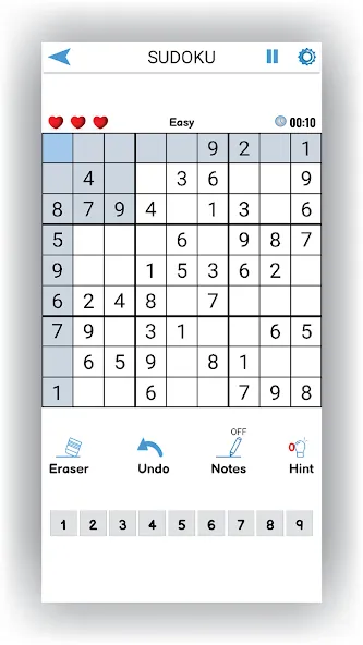 Скачать Sudoku Offline: Hard Puzzles [MOD: сложные судоку без интернета] — скриншот 1