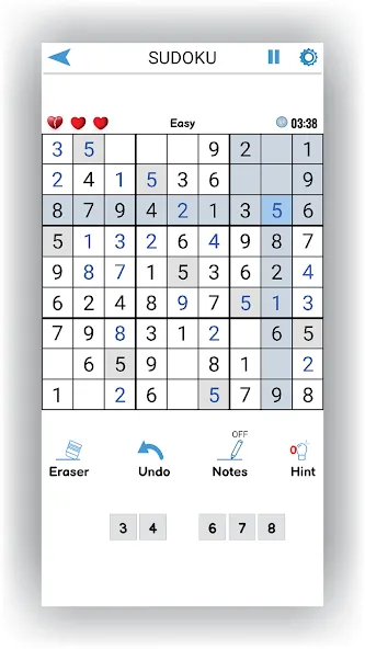 Скачать Sudoku Offline: Hard Puzzles [MOD: сложные судоку без интернета] — скриншот 2