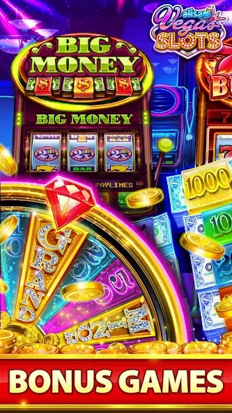 Скачать VEGAS Slots by Alisa – Free Fu [MOD: безлимитные монеты и бонусы] на телефон — скриншот 1