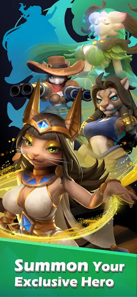 Animal Lords : Merge & Rumble [MOD: безлимитные монеты и усиленные герои] (Бесплатно / APK) — скриншот 1