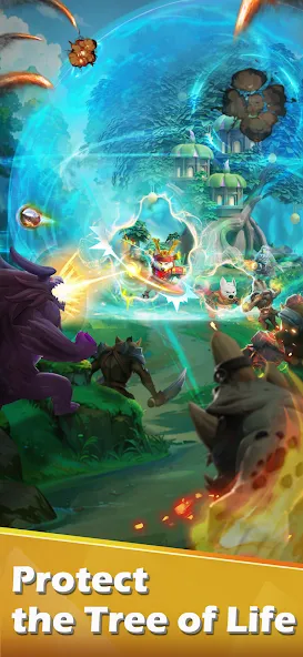 Animal Lords : Merge & Rumble [MOD: безлимитные монеты и усиленные герои] (Бесплатно / APK) — скриншот 4