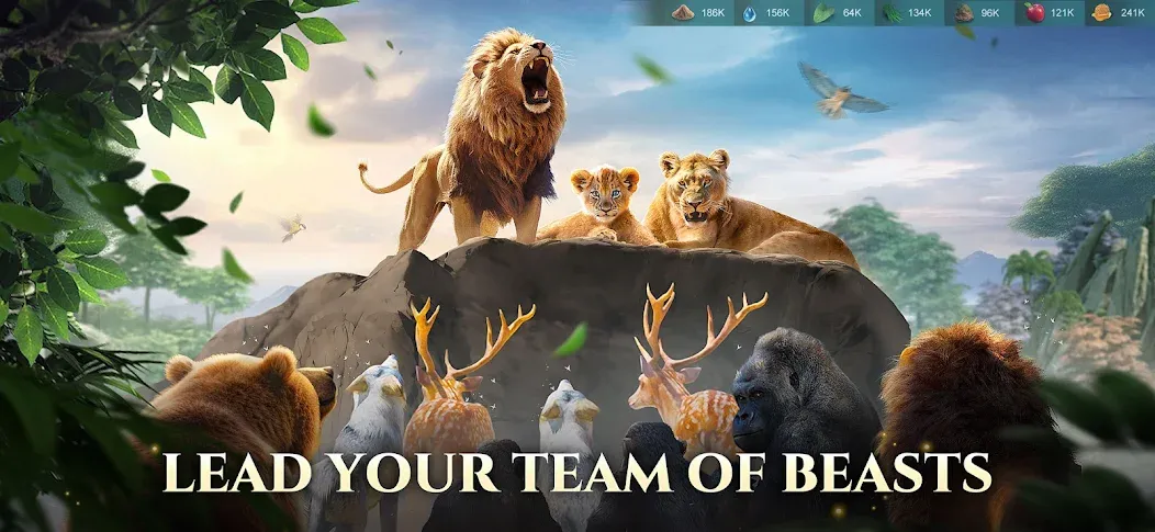Взломанная Beast Lord: The New Land [MOD: безлимитные ресурсы и ускоренное развитие] на Андроид — скриншот 3