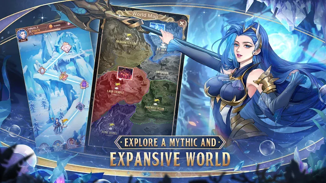 Скачать взлом Legend of Almia:idle RPG [MOD: безлимитные ресурсы и усиленные герои] — скриншот 5