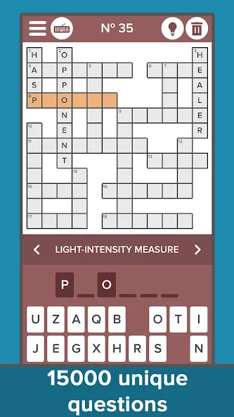 Скачать Crossword: Grand collection [MOD: безлимитные подсказки и открыты все уровни] на телефон — скриншот 1