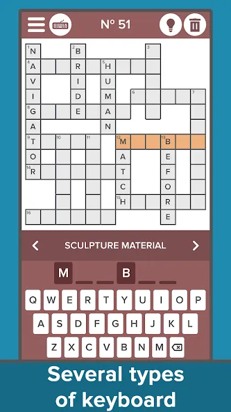 Скачать Crossword: Grand collection [MOD: безлимитные подсказки и открыты все уровни] на телефон — скриншот 2