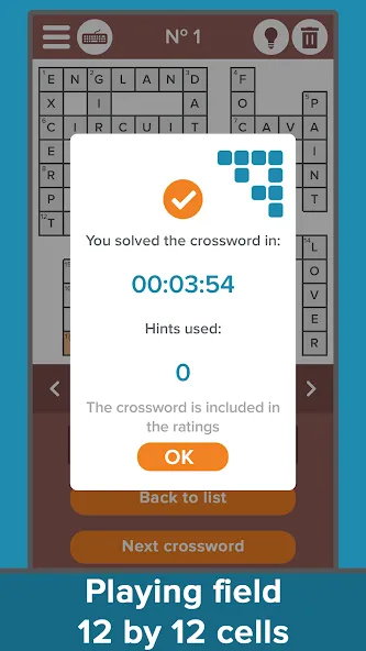 Скачать Crossword: Grand collection [MOD: безлимитные подсказки и открыты все уровни] на телефон — скриншот 4
