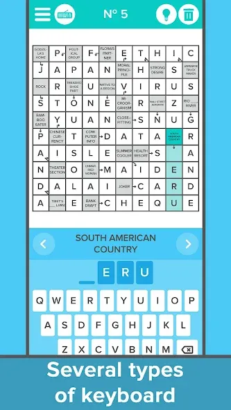 Crossword: Arrowword puzzles [MOD: безлимитные подсказки и открыты все уровни] — Скачать бесплатно (APK) — скриншот 2