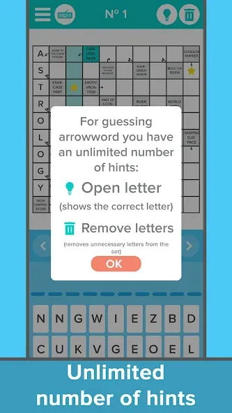 Crossword: Arrowword puzzles [MOD: безлимитные подсказки и открыты все уровни] — Скачать бесплатно (APK) — скриншот 4