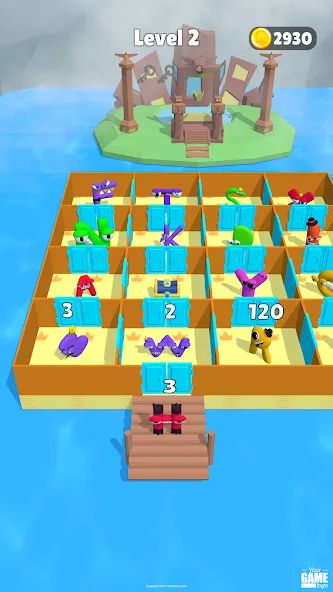 Alphabet Battle: Room Maze [MOD: безлимитные деньги и все уровни открыты] последняя версия — скриншот 1