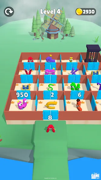 Alphabet Battle: Room Maze [MOD: безлимитные деньги и все уровни открыты] последняя версия — скриншот 2