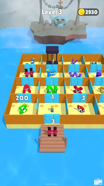 Alphabet Battle: Room Maze [MOD: безлимитные деньги и все уровни открыты] последняя версия — скриншот 3