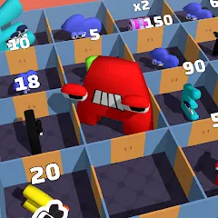 Alphabet Battle: Room Maze [MOD: безлимитные деньги и все уровни открыты] последняя версия