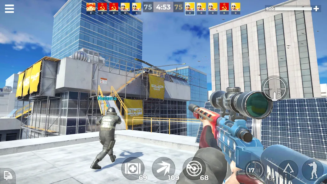 AWP Mode: Online Sniper Action [MOD: точная стрельба и быстрый прице?] — Скачать бесплатно (APK) — скриншот 1