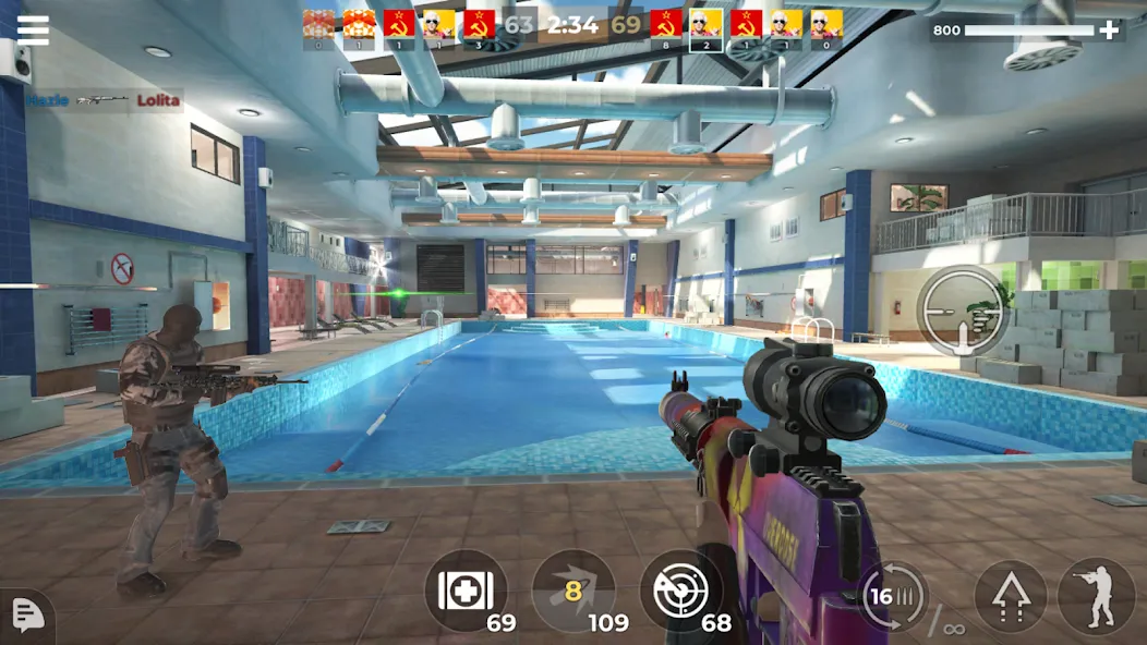 AWP Mode: Online Sniper Action [MOD: точная стрельба и быстрый прице?] — Скачать бесплатно (APK) — скриншот 3