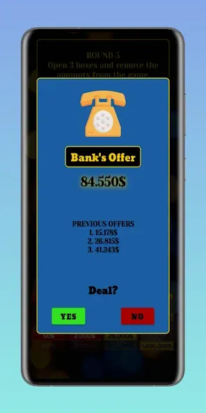 Скачать взлом Deal or No Deal [MOD: безлимитные деньги и все кейсы открыты] — скриншот 3