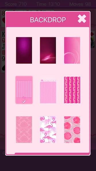 Скачать Pink Solitaire [MOD: без рекламы и все темы открыты] на телефон — скриншот 2