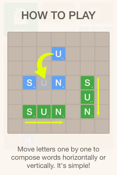 Скачать взлом Word Monster Puzzle [MOD: безлимитные подсказки и жизни] — скриншот 2
