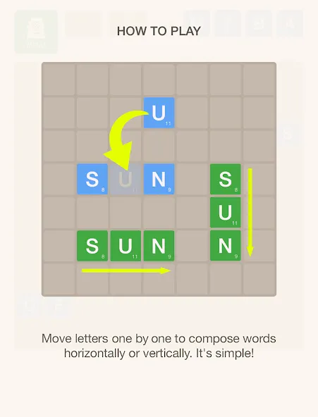 Скачать взлом Word Monster Puzzle [MOD: безлимитные подсказки и жизни] — скриншот 4