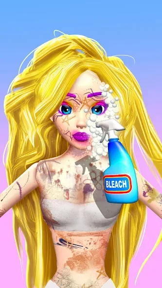 Doll Makeover - DIY 3D Dolly [MOD: безлимитные деньги и алмазы] (Бесплатно / APK) — скриншот 2