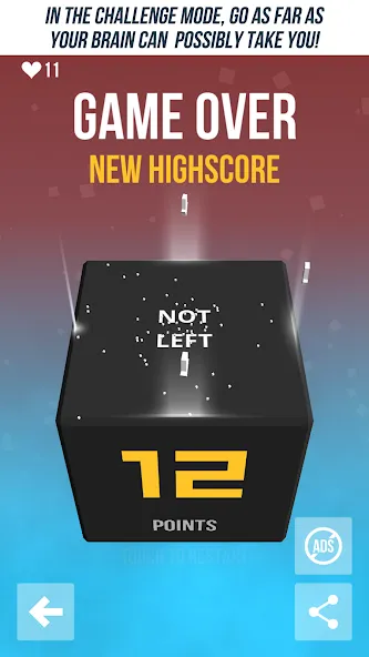 Взломанная Not Not - A Brain-Buster [MOD: безлимитные подсказки и открыты все уровни] на Андроид — скриншот 3