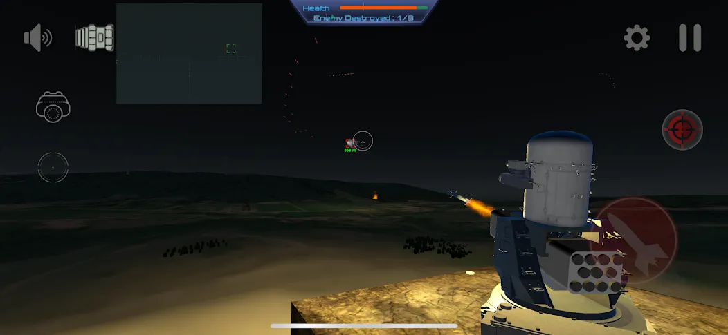 C-RAM Simulator: Air defense [MOD: быстрая перезарядка и точное наведение] — Скачать бесплатно (APK) — скриншот 2