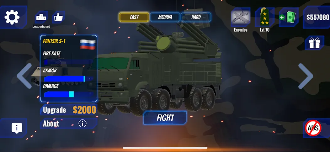C-RAM Simulator: Air defense [MOD: быстрая перезарядка и точное наведение] — Скачать бесплатно (APK) — скриншот 3