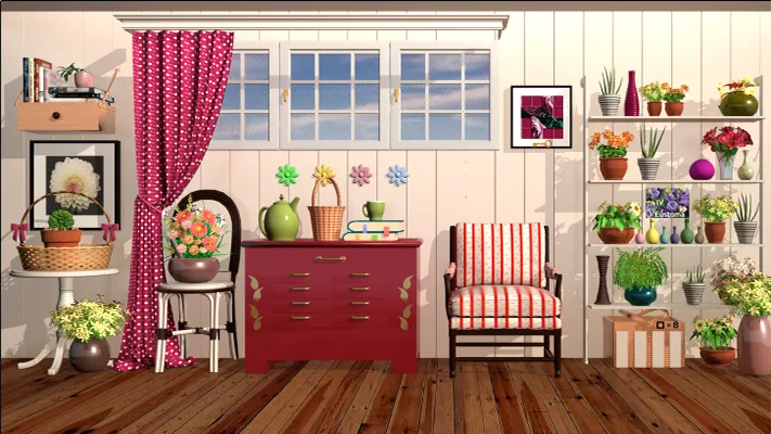Скачать взлом Retro Rooms Escape [MOD: открыты все комнаты и подсказки] — скриншот 3