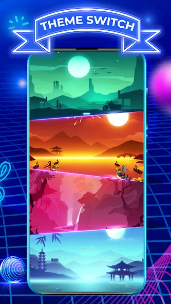 Взломанная Tiles Hop: EDM Rush [MOD: безлимитные жизни и все песни открыты] на Андроид — скриншот 5