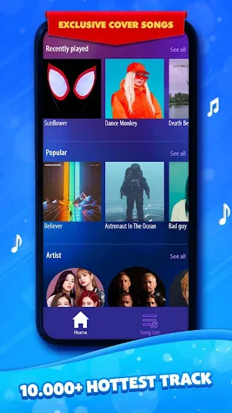 Duet Tiles: Dual Vocal Music [MOD: безлимитные ноты и все песни открыты] на Андроид — скриншот 1