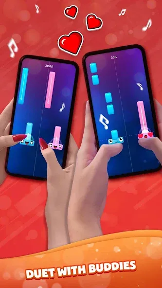 Duet Tiles: Dual Vocal Music [MOD: безлимитные ноты и все песни открыты] на Андроид — скриншот 2