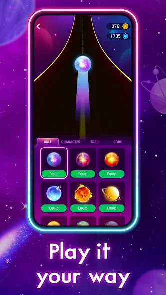Dancing Road: Color Ball Run! [MOD: безлимитные жизни и все скины] — Скачать бесплатно (APK) — скриншот 4