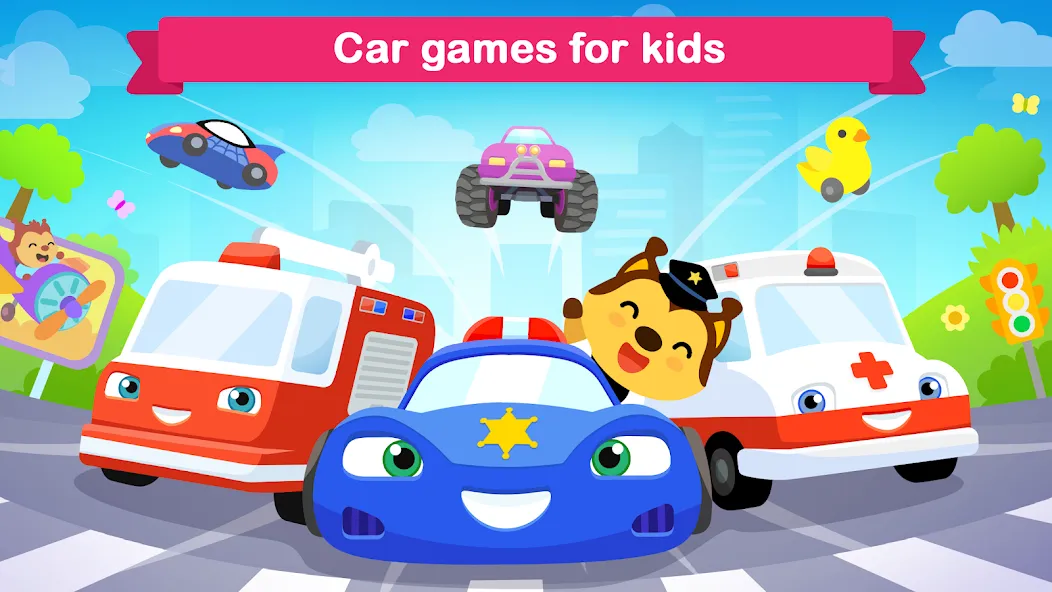 Car games for kids & toddler [MOD: без рекламы, открыты все машины] последняя версия — скриншот 1