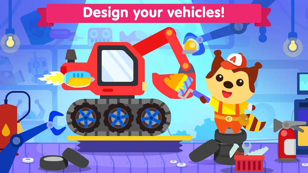 Car games for toddlers & kids [MOD: разблокированы все машинки] на Андроид — скриншот 1