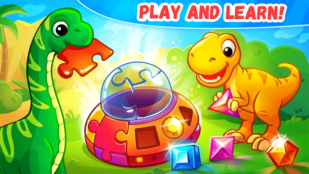 Скачать Dinosaur games for kids age 2 [MOD: все динозавры и уровни открыты] — скриншот 2