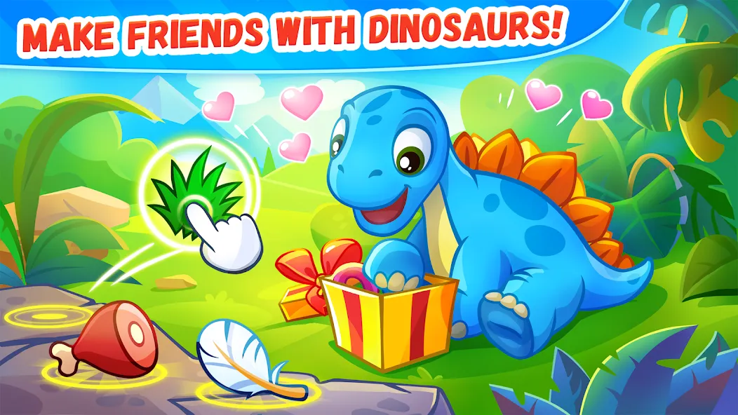 Скачать Dinosaur games for kids age 2 [MOD: все динозавры и уровни открыты] — скриншот 4