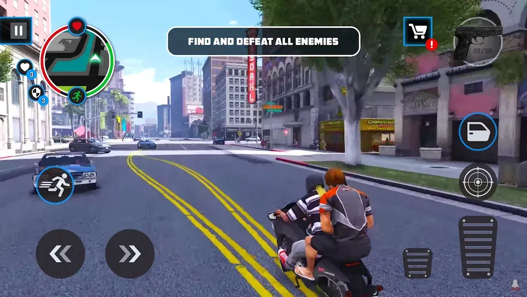 Скачать Gangster City: Thug King [MOD: безлимитные деньги и оружие] на телефон — скриншот 2