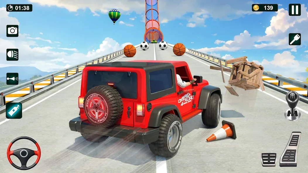 Скачать GT Car Stunt 3D: Ramp Car Game [MOD: безлимитные деньги и все машины открыты] — скриншот 3